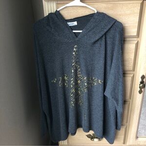 Gray Lauren Moshi Hooded Jumper Very Soft